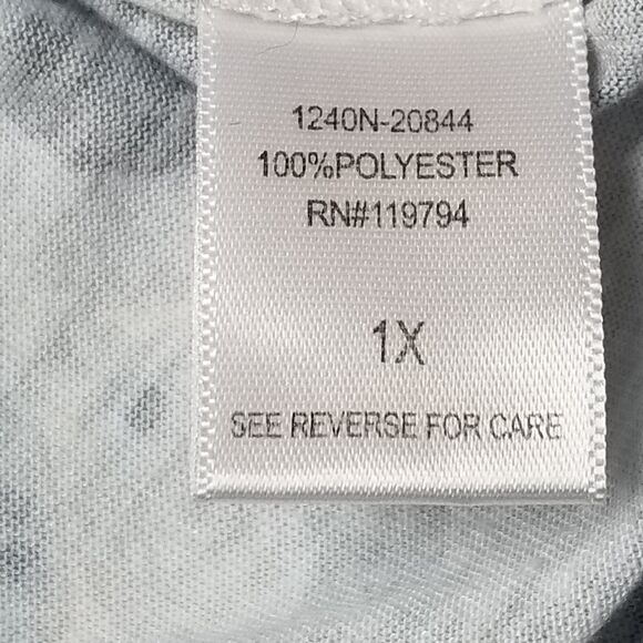 Unity World Wear Plus 1X Top Blouse Floral V Neck Bohemian Festival Boho Hippie - Picture 6 of 10